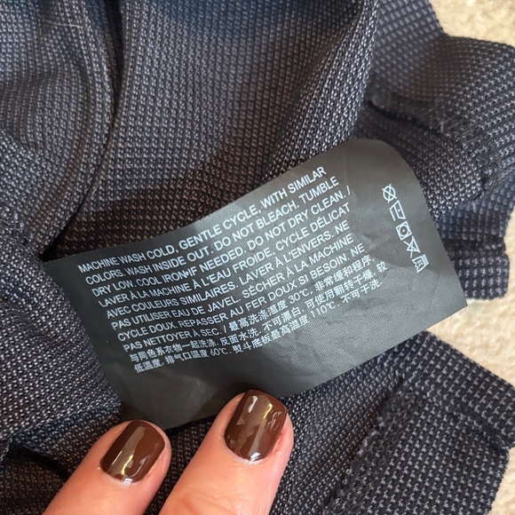 Theory Dark Grey Polo Shirt XL - Picture 5 of 5